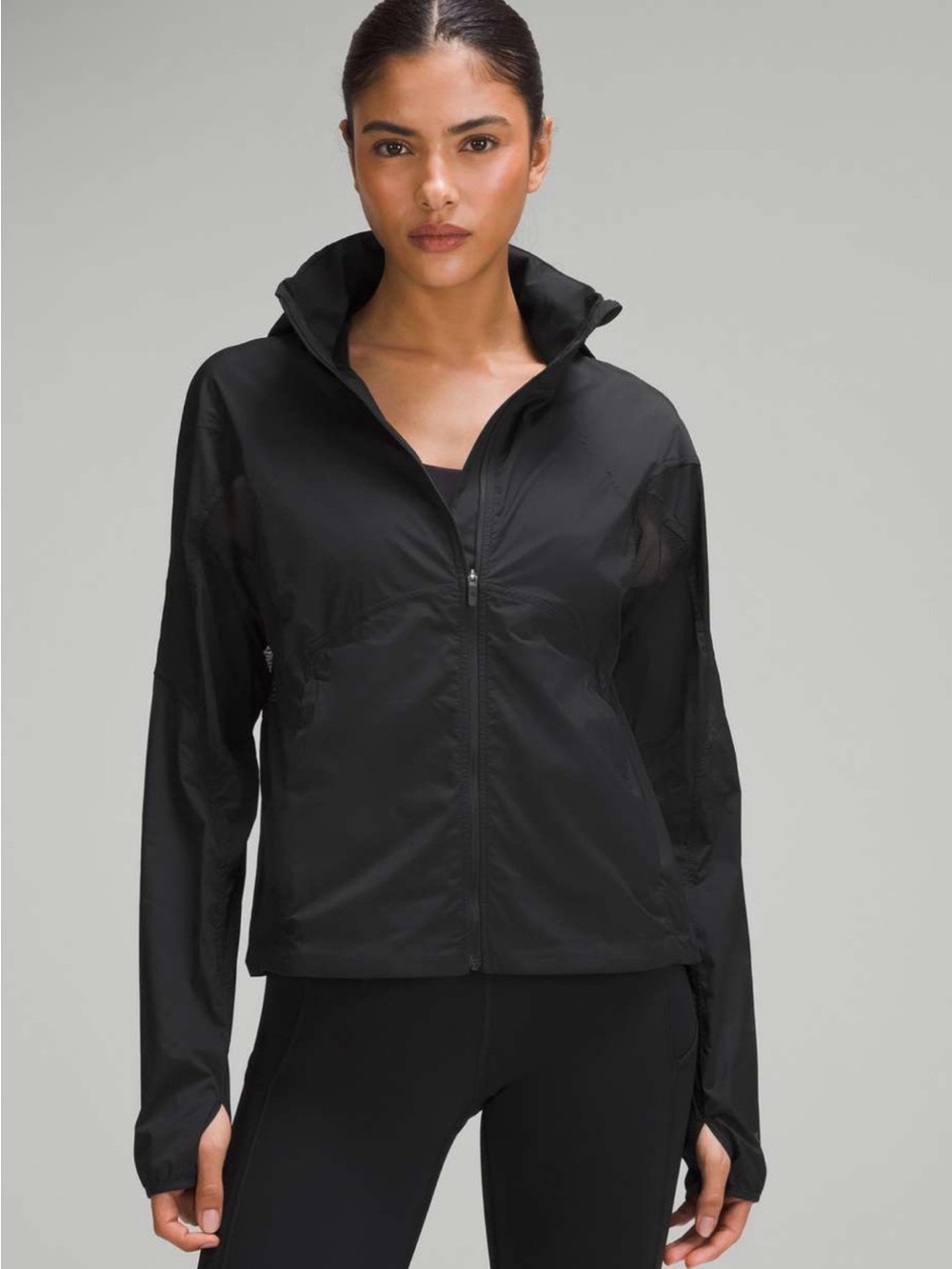 lululemon Classic-Fit Ventilated Running Jacket (NWOT) Black, Size 8